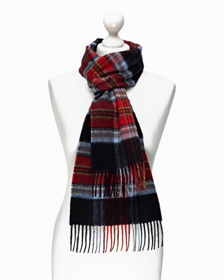 100% Cashmere Blanket Scarf - Red