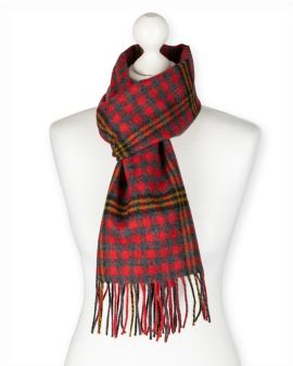 Lochcarron of Scotland - Red Red Rose Tartan Lambswool Scarf